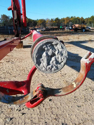 taponamiento de una tuberia para bombas de concreto